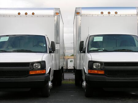 New work trucks.の写真素材
