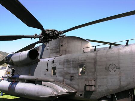  Military helicopter close-up.の写真素材