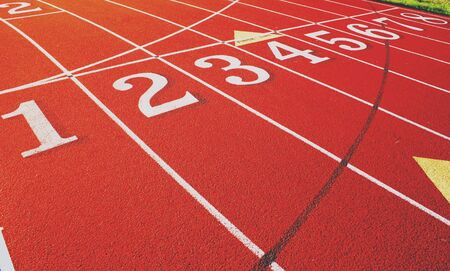 Numbered lanes.の写真素材