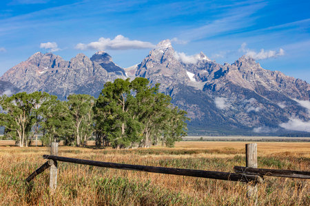 Grand Teton National Park in Wyoming, United States of America.の写真素材