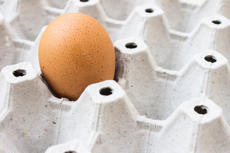 The many of egg crates and eggの写真素材