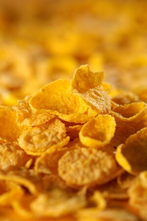 Close up of cornflakesの写真素材