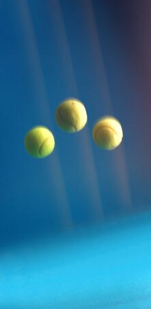      Jumping tennis balls                           の写真素材