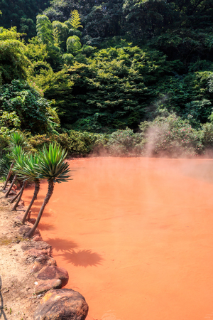 Chinoike Jigoku in Beppu, Oita, Japanの写真素材