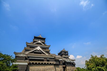 Kumamoto castle in Kumamoto, Japan.のeditorial素材