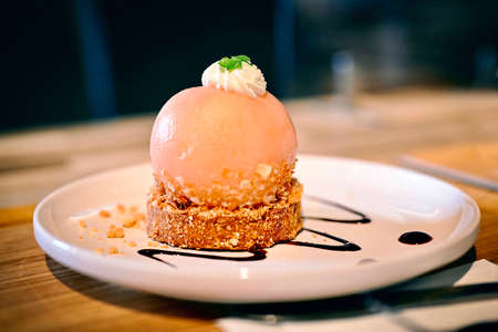 Peach tartの写真素材