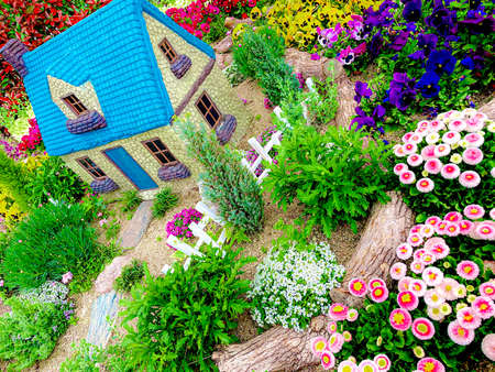 Colorful Flower Gardenの写真素材