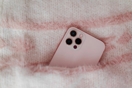 Smartphone in the pocketの写真素材