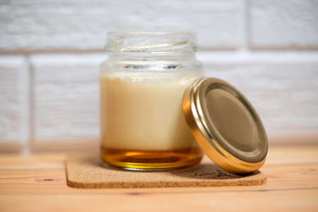 Homemade puddingの写真素材