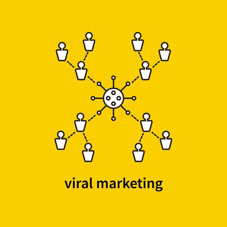 Viral marketing. Vector icon.のイラスト素材