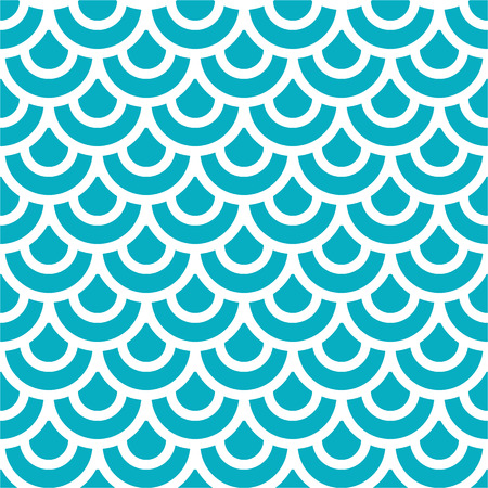 Japanese traditional retro ornament. Seamless pattern. Fish scales. Vector illustration.のイラスト素材