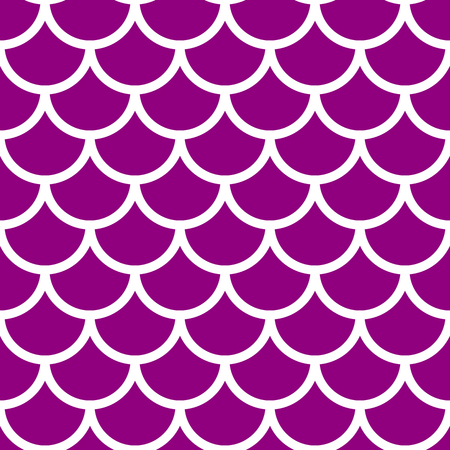 Japanese traditional ornament. Violet seamless pattern. Fish scales. Vector illustration.のイラスト素材