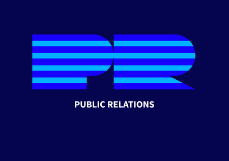 Public relations with stripesのイラスト素材