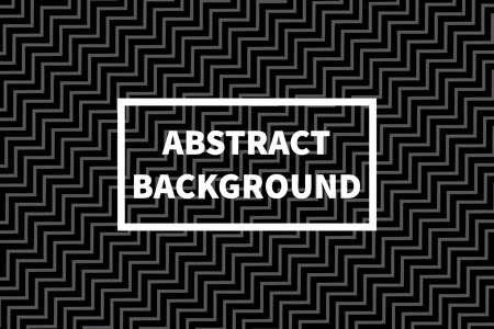 Abstract black and white background with diagonal zigzag. Vector illustrationのイラスト素材