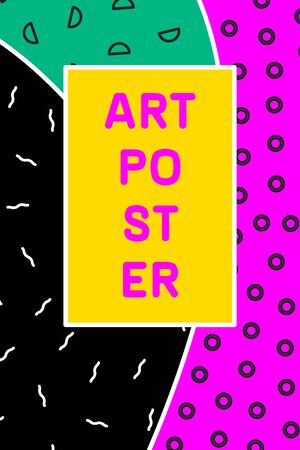 Vertical flyer in scandinavian style.のイラスト素材