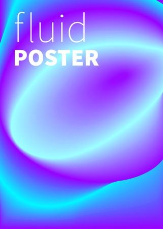 Trance wave blue posterのイラスト素材