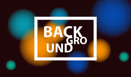 Banner with blurred spots. Flyer christmas sales. Template for holiday cards. Vector illustrationのイラスト素材