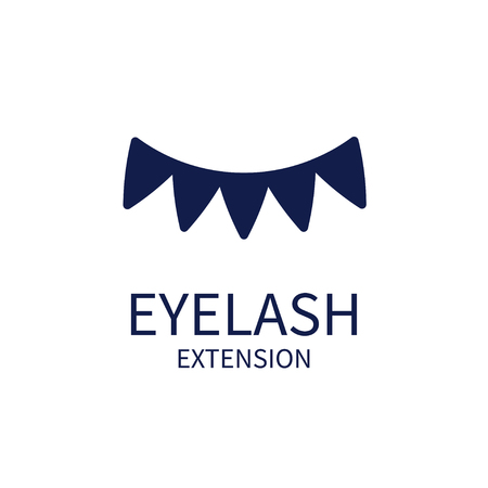 Icon eyelash extension. Logo of beauty salon. Vector stokのイラスト素材