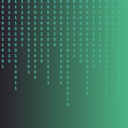 Abstract digital background with binary code. Vector illustration
