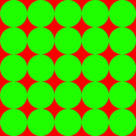Bright seamless pattern with circles. Green and red abstract background, template, banner, flyer. Vector illustrationのイラスト素材