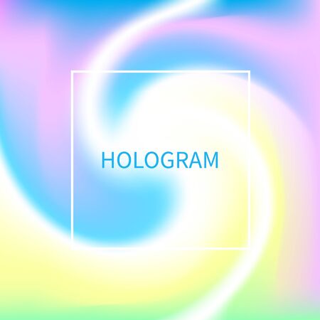 Holographic Background Holography Hipster Banner Flyer Card