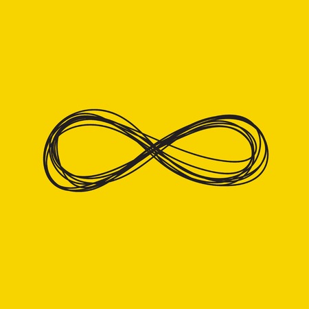 Hand drawn infinity signのイラスト素材