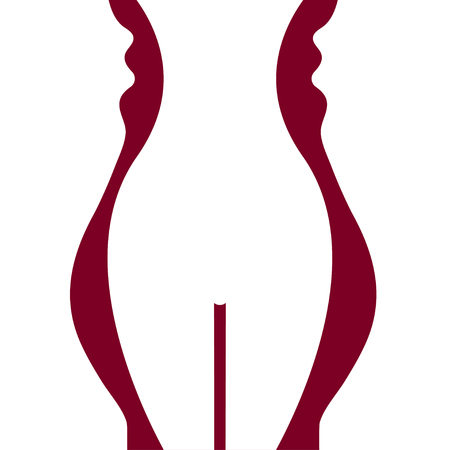 Weight loss, liposuction, overweight, slimming, female figure before and after plastic surgery, beautiful body.のイラスト素材