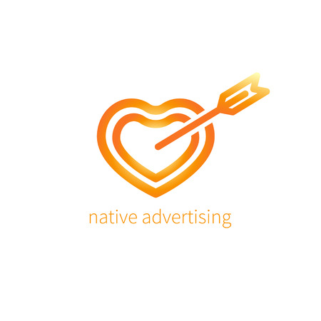 Native advertising iconのイラスト素材