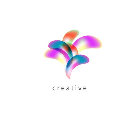 Creativity icon, creative agency   vector abstract imagination sign, art iconの写真素材