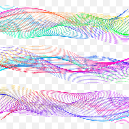 blend wavy linesのイラスト素材