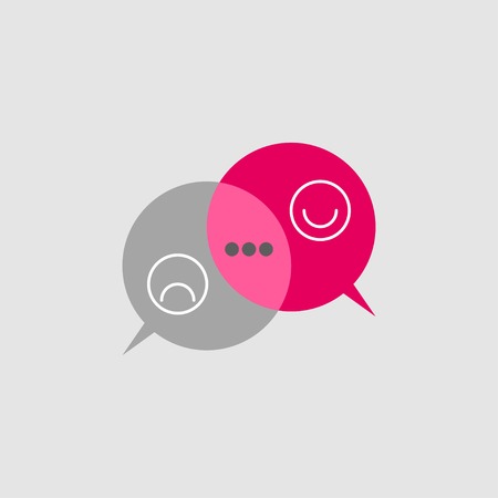 Two bubbles, chat messagesのイラスト素材