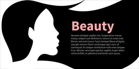 profile of womanのイラスト素材