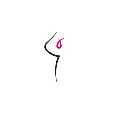 Breast cancer iconのイラスト素材