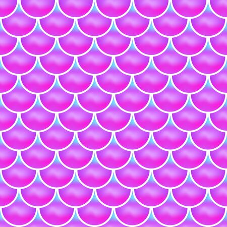 Magic mermaid seamless patternのイラスト素材