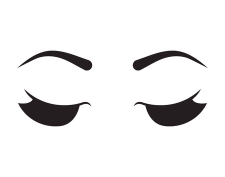 Eyelash extensions, beautyのイラスト素材