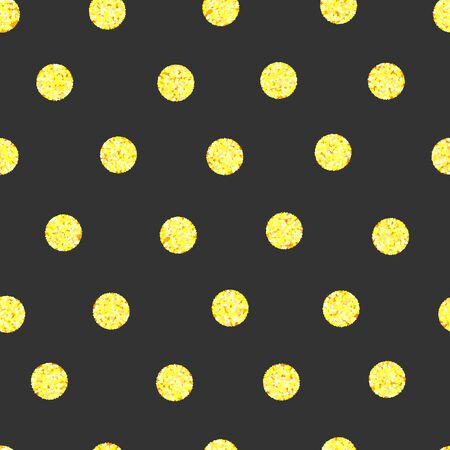 Polka dot glittering seamless partternのイラスト素材