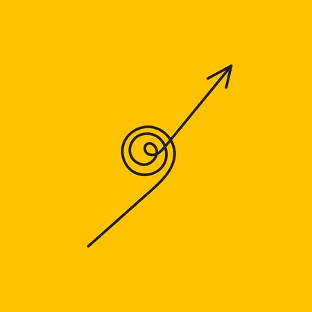 Spiral up arrowのイラスト素材