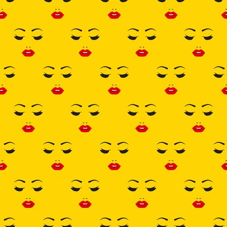 print with female faceのイラスト素材