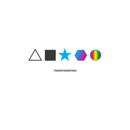 Logo coaching. Logo transforming, transformation