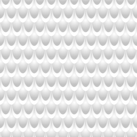 Silver scales seamless pattern for print, fabric or textile. Fish white scales background. Vector illustrationのイラスト素材