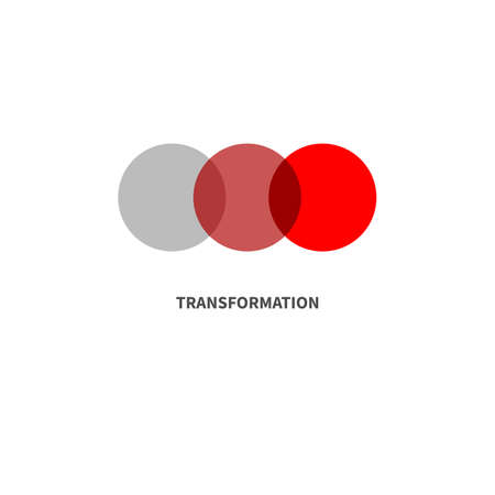 Transformation minimal abstract color symbolのイラスト素材