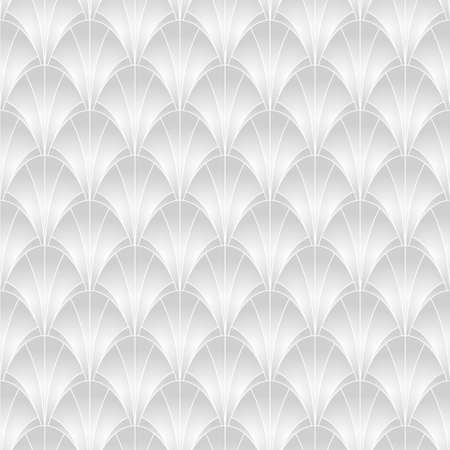 Elegant seamless pattern in art deco style. Background with shells for wallpaperのイラスト素材