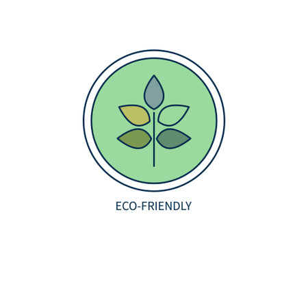 Eco friendly product . Sprout in circleのイラスト素材