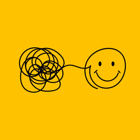 Icon psychotherapy, hand drawn doodle conceptのイラスト素材