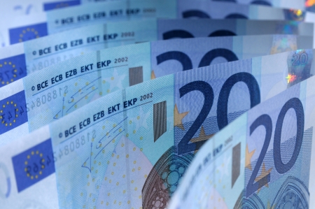 Euro Banknotes 20の写真素材