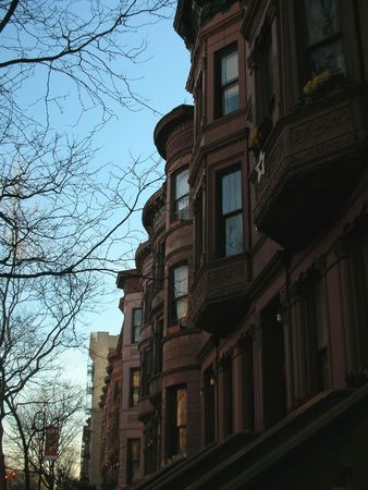 Harlem typical house - Vertical picture - New York.