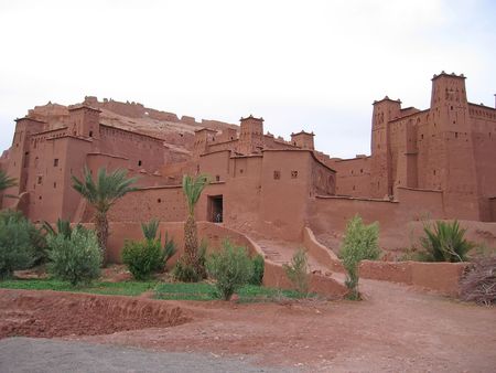 Moroccan fortress on a oued - Ait Benhaddou Ksar - Ouarzazate - Morocco.