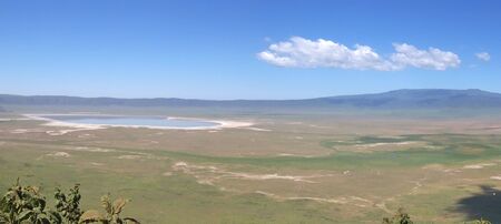 Ngorongoro crater - Serengeti park - Tanzania - Panorama.の写真素材
