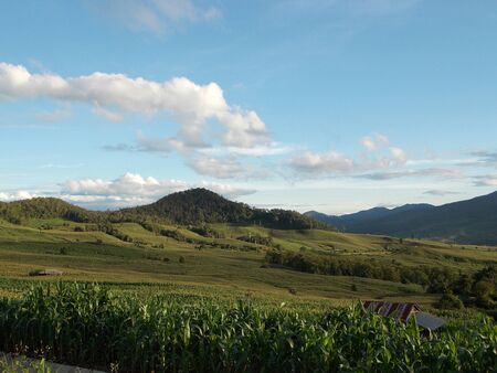 The corn valleyの写真素材