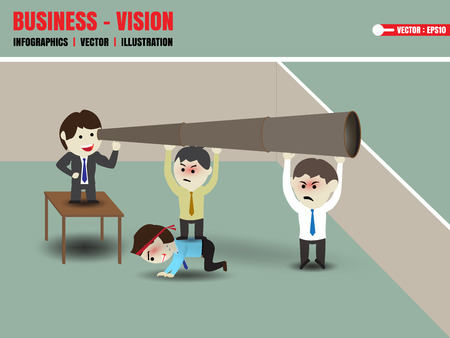 Businessman accelerate business visionのイラスト素材